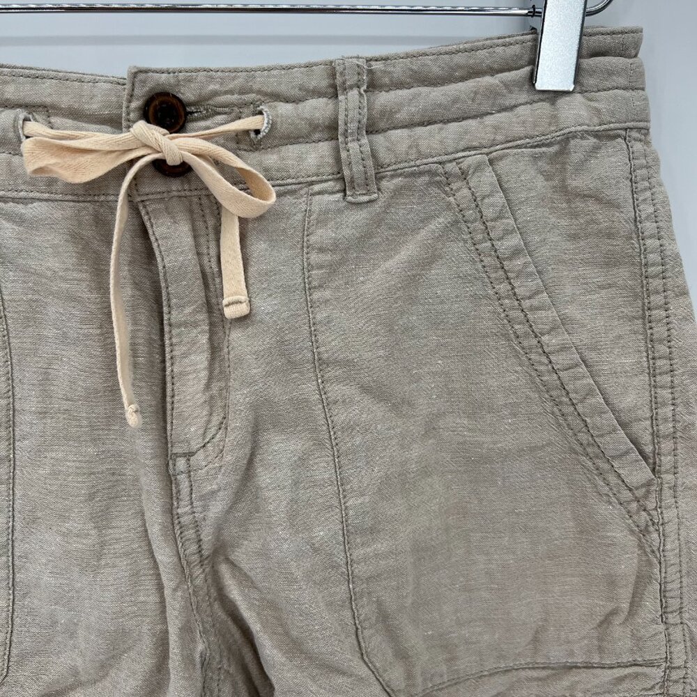 Patagonia Island Hemp Shorts Womens Size 2 Organic Cotton Beige Lightweight - Picture 2 of 10